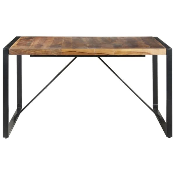 Matbord 140x140x75 cm massivt trä