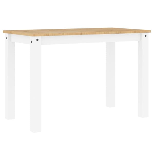 Matbord Panama vit 117x60x75 cm massiv furu