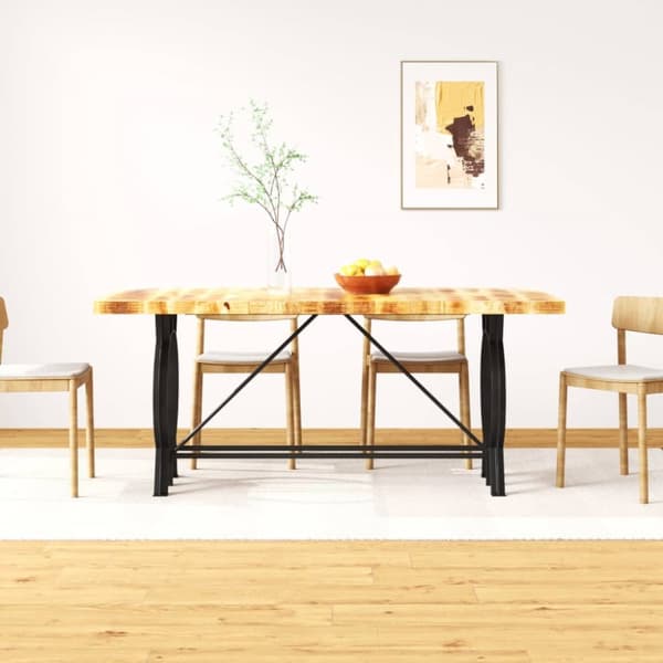Matbord massivt grovt mangoträ 180 cm