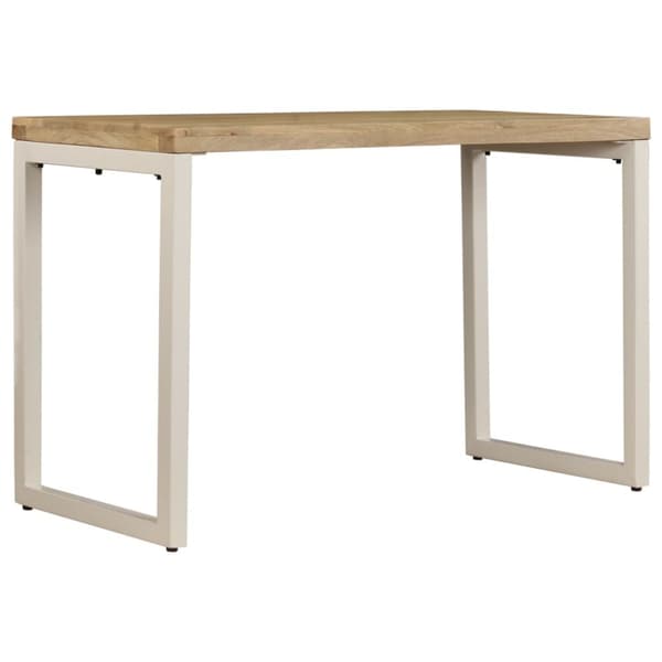 Matbord 115x55x76 cm massivt mangoträ och stål