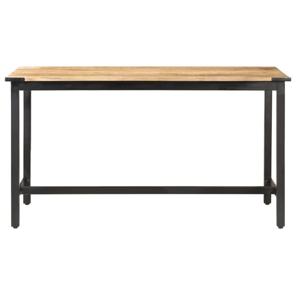 Matbord 140x70x76 cm massivt grovt mangoträ