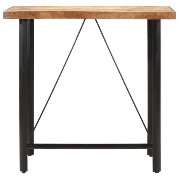 Barbord 110x55x107 cm massivt mangoträ och järn