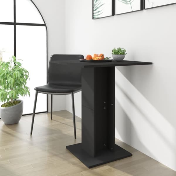 Bistrobord svart 60x60x75 cm konstruerat trä