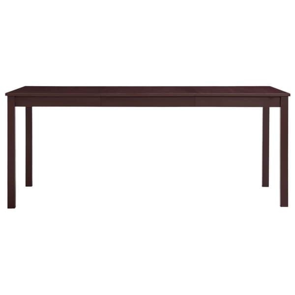 Matbord mörkbrun 180x90x73 cm furu