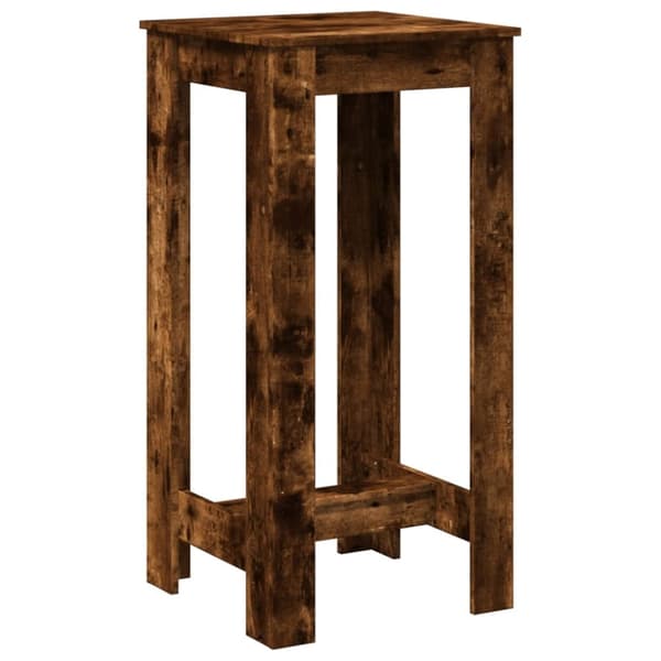 Barbord rökfärgad ek 51x50x103,5 cm konstruerat trä