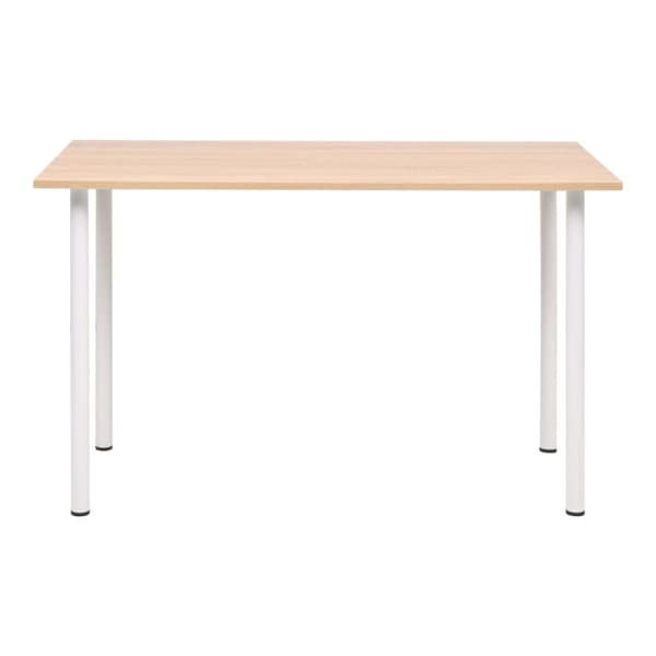 Matbord 120x60x73 cm ekfärg och vit