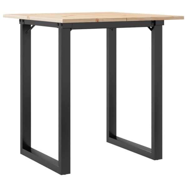Matbord O-ram 70x70x75 cm massiv furu och stål