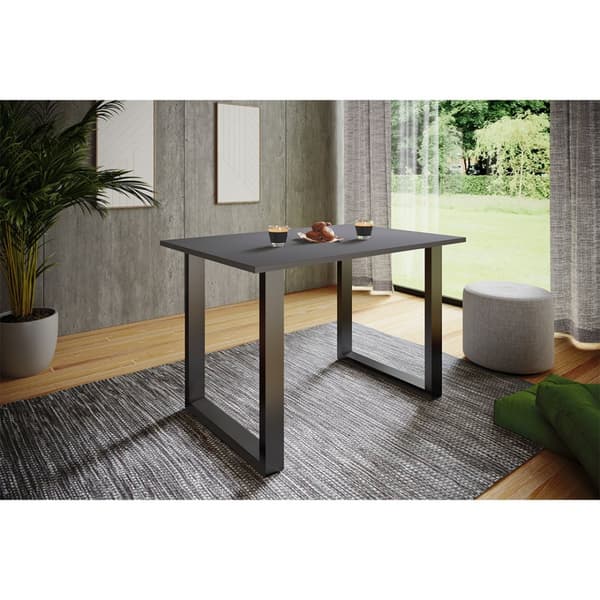 XonaU spisebord 140x50 antracit, sort.