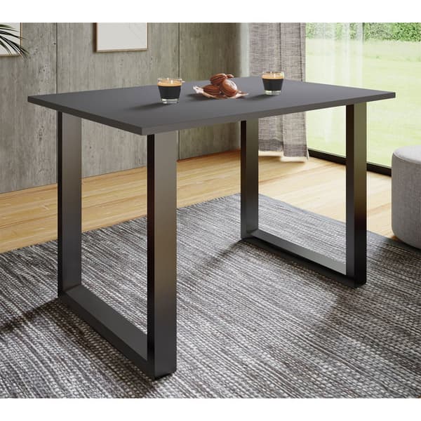 XonaU spisebord 140x50 antracit, sort.