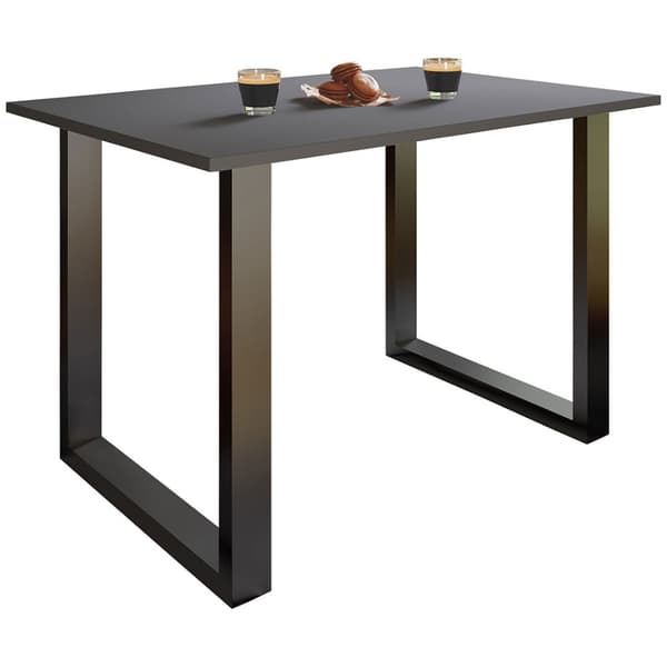 XonaU spisebord 140x50 antracit, sort.