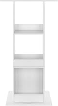 Pikkukuva 7 / 9: Rootz-baaripöytä säilytyshyllyillä - Laadukas puinen monitoiminen korkea neliöpöytä - Vettä hylkivä ja naarmuuntumaton - 60cm x 60cm x 112cm