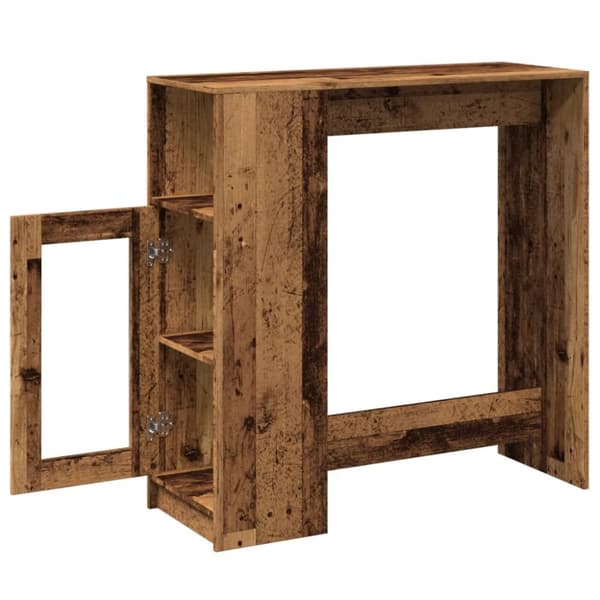 barbord m. stativer 101x40x103,5 cm konstrueret træ gammelt træ