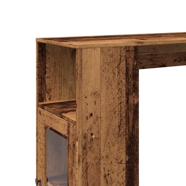 barbord m. stativer 101x40x103,5 cm konstrueret træ gammelt træ
