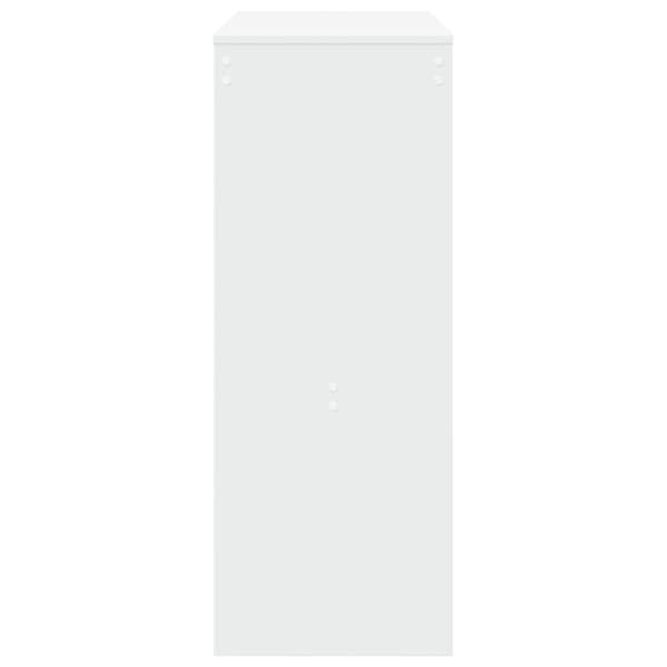 Barbord med ställ vit 90x40x103,5 cm konstruerat trä