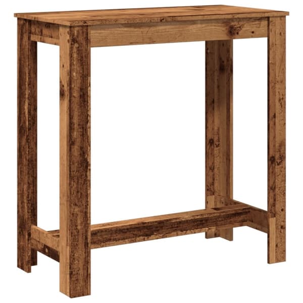 Barbord gammalt trä 102x50x103,5 cm konstruerat trä
