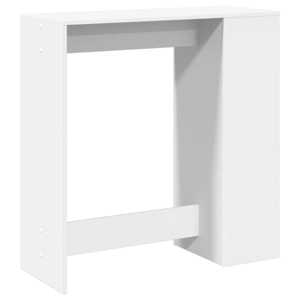 barbord med stativer 101x40x103,5 cm konstrueret træ hvid