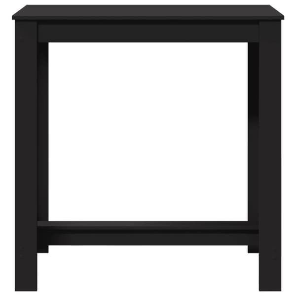Barbord svart 102x50x103,5 cm konstruerat trä