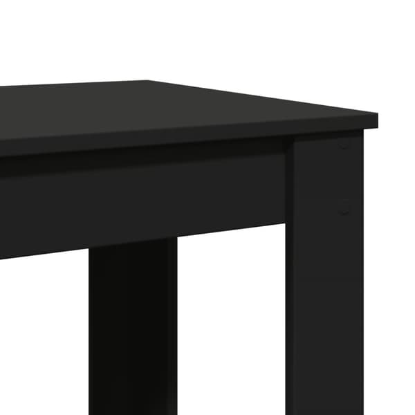 Barbord svart 102x50x103,5 cm konstruerat trä