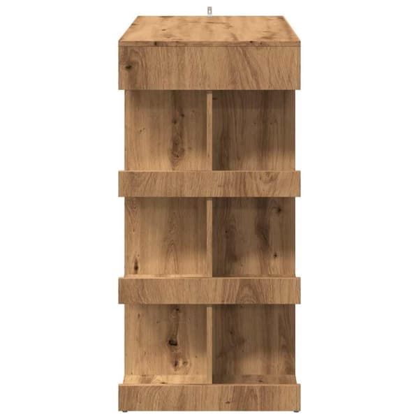 Barbord med hyllor artisan ek 100x50x101,5 cm