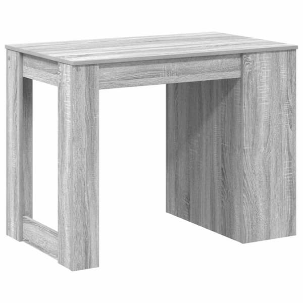 Työpöytä laatikolla ja hyllyllä Sonoma Grey Oak 102x62x77,5 cm