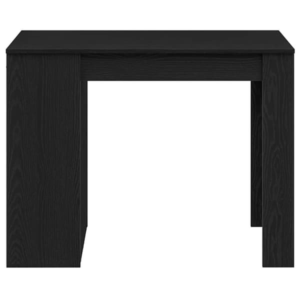vidaXL kirjoituspöytä laatikolla ja hyllyllä musta tammi 102x62x77,5cm