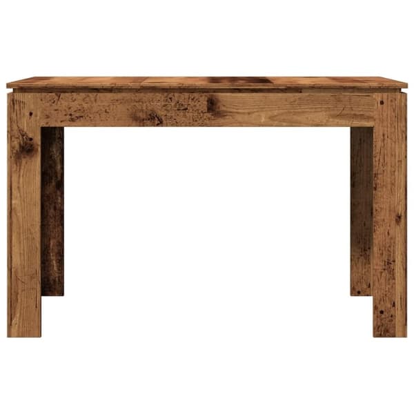 vidaXL spisebord 120x60x76 cm konstrueret træ antikt træ