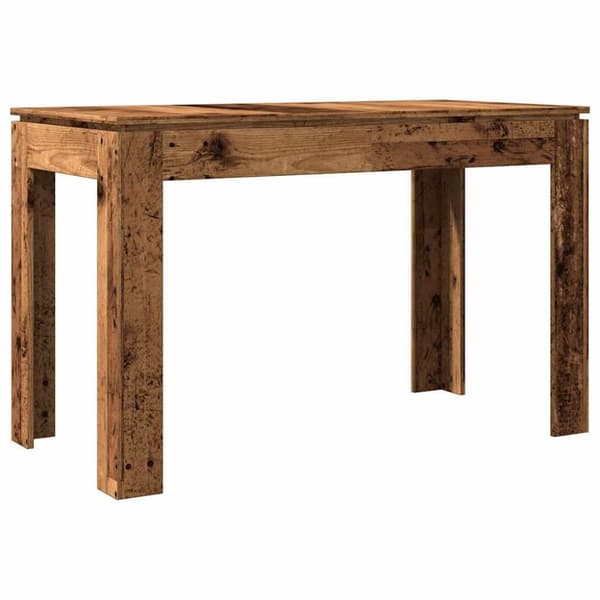 vidaXL spisebord 120x60x76 cm konstrueret træ antikt træ
