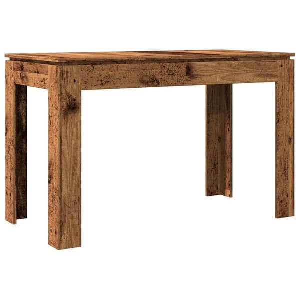 vidaXL spisebord 120x60x76 cm konstrueret træ antikt træ