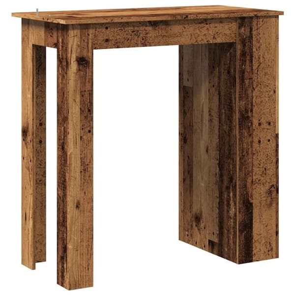 vidaXL barbord m. stativ 102x50x103,5 cm antikt træ