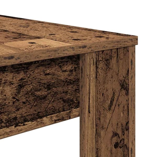 vidaXL Spisebord gammelt tre 120x60x76 cm konstruert tre