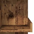 Miniatyrbild 8 av 11: vidaXL Barbord med hyllor åldrat trä 100x48x101,5 cm