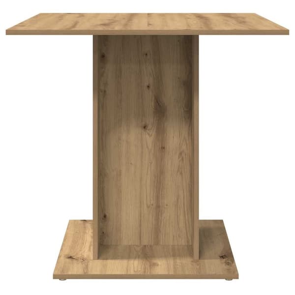 vidaXL Matbord artisan ek 80x80x75 cm konstruerat trä