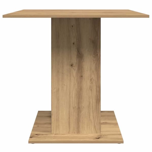 vidaXL Matbord artisan ek 80x80x75 cm konstruerat trä