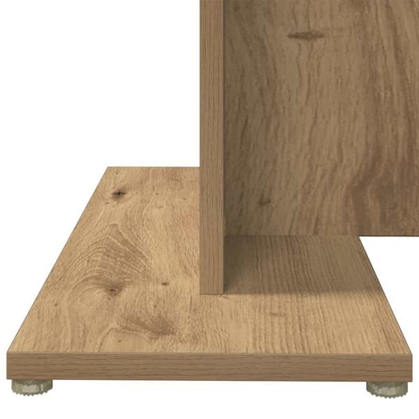 vidaXL Matbord artisan ek 80x80x75 cm konstruerat trä