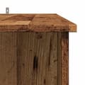 Miniatyrbillede 8 af 11: vidaXL barbord med hylde 102x50x103,5 cm konstrueret træ antikt træ