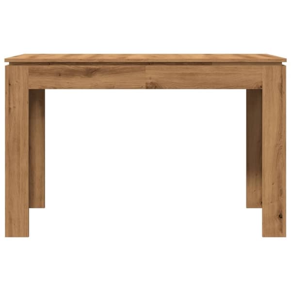 vidaXL Matbord artisan ek 120x60x76 cm konstruerat trä