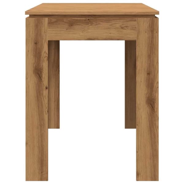 vidaXL Matbord artisan ek 120x60x76 cm konstruerat trä