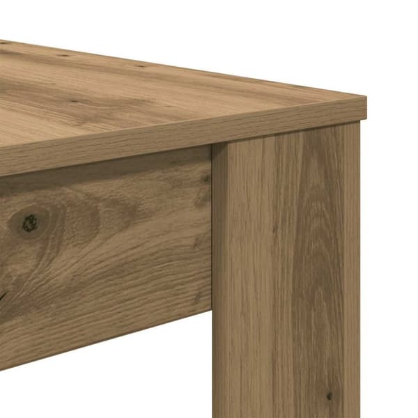 vidaXL Spisebord artisan eg 120x60x76 cm konstrueret træ