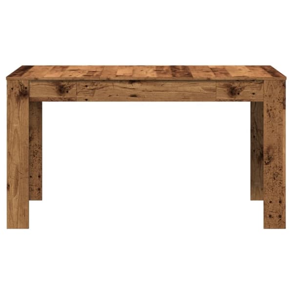 vidaXL Matbord åldrat trä 140x74,5x76 cm konstruerat trä