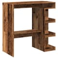 Miniatyrbillede 7 af 11: vidaXL barbord m. stativ 100x48x101,5 cm antikt træ