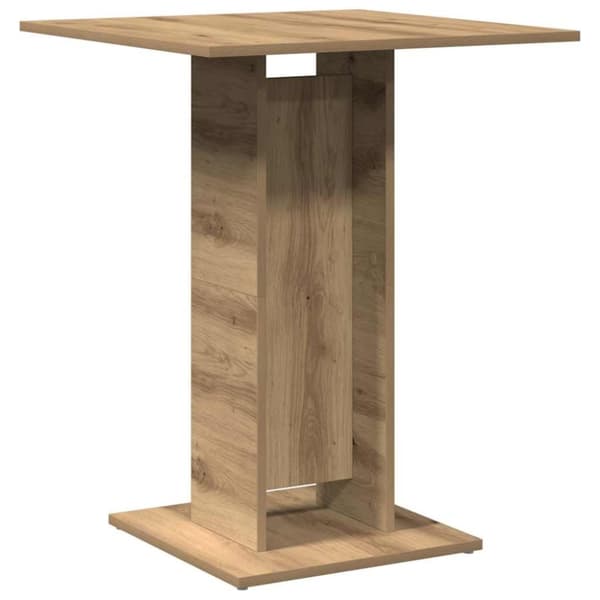 vidaXL Bistropöytä käsityöläinen tammi 60x60x75 cm lastulevy