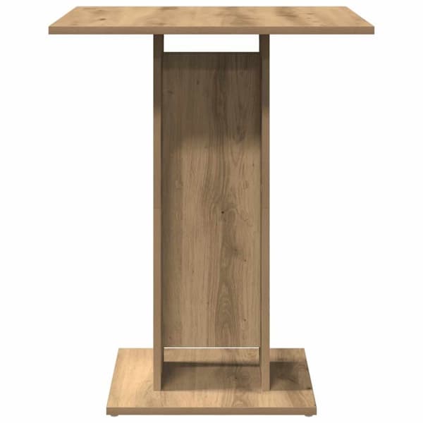 vidaXL Bistropöytä käsityöläinen tammi 60x60x75 cm lastulevy