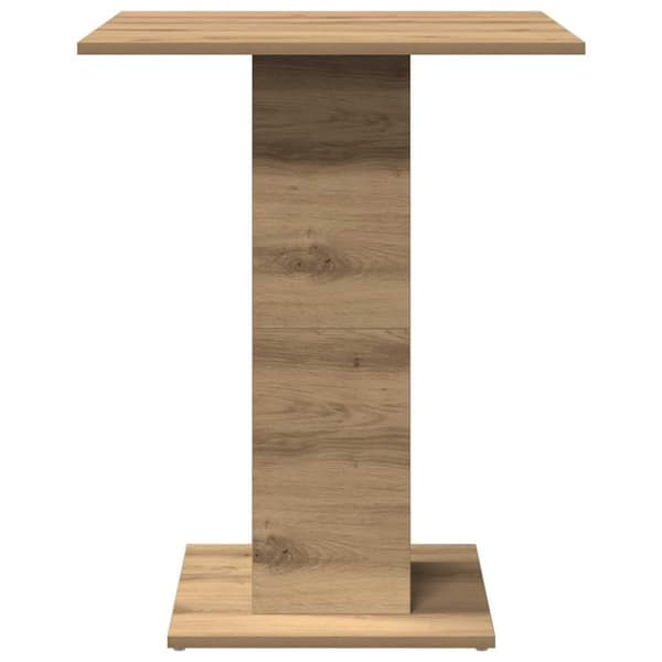 vidaXL Bistropöytä käsityöläinen tammi 60x60x75 cm lastulevy