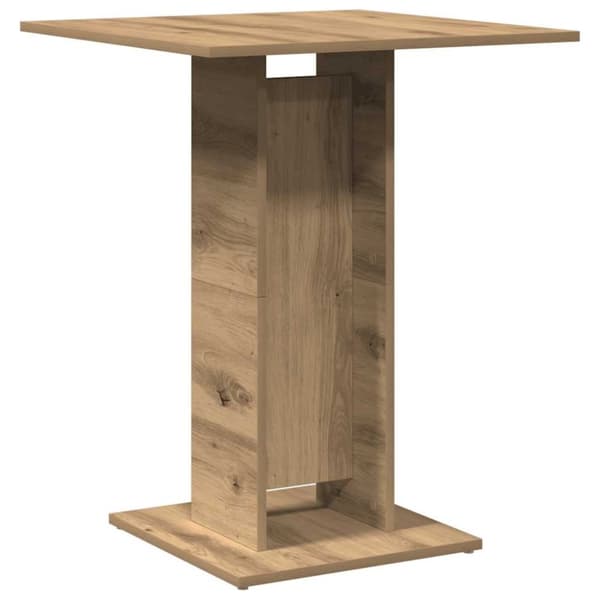 vidaXL Bistropöytä käsityöläinen tammi 60x60x75 cm lastulevy