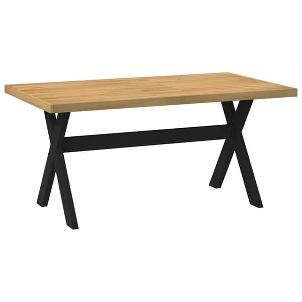 vidaXL konsolbord NOAIN X-formede ben 160x90x75cm massivt træ fyrretræ
