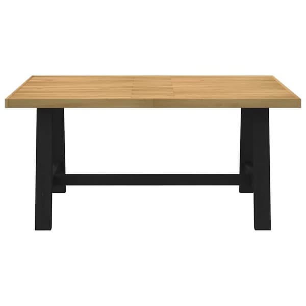 vidaXL Spisebord NOAIN A-formede ben 160x90x75 cm heltre furu