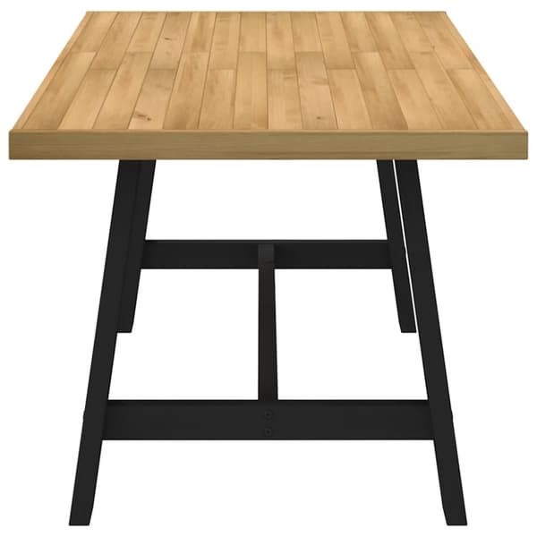 vidaXL spisebord NOAIN A-formede ben 160x90x75 cm massivt træ fyrretræ