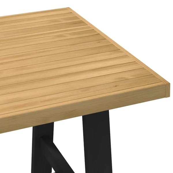 vidaXL spisebord NOAIN A-formede ben 160x90x75 cm massivt træ fyrretræ
