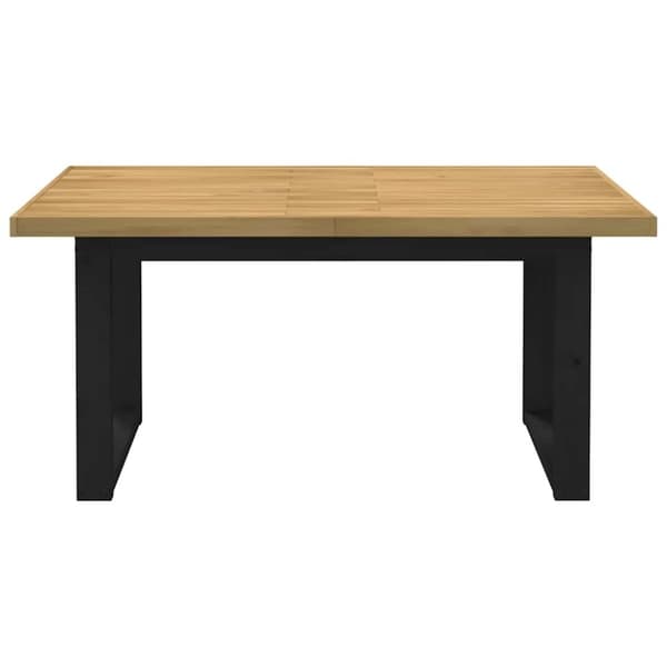vidaXL Spisebord NOAIN U-formede ben 160x90x75 cm heltre furu