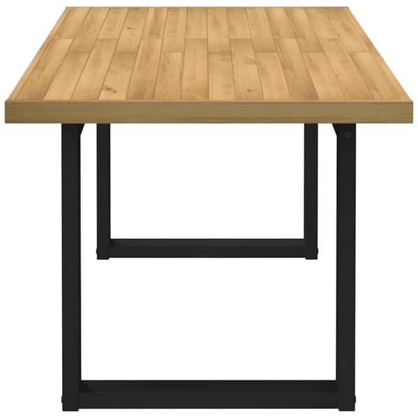vidaXL Spisebord NOAIN U-formede ben 160x90x75 cm heltre furu